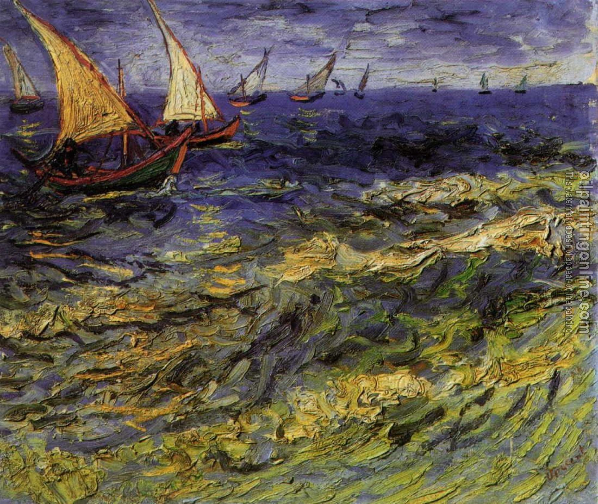 Gogh, Vincent van - Seascape at Saintes-Maries